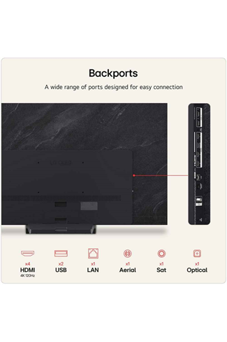 LG OLED65C66LB.AEK 65" 4K OLED evo AI Smart TV
