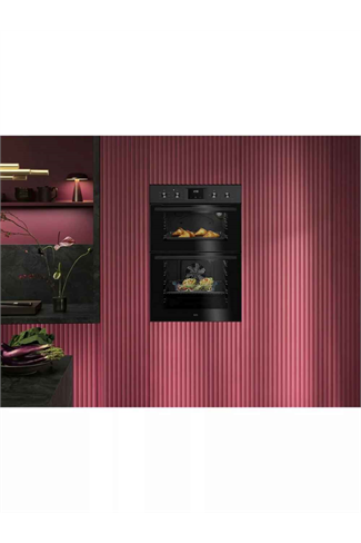 AEG OU5NP20B 66L Built In Electric Double Oven Black A Rated