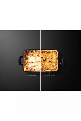 AEG OU5NP20B 66L Built In Electric Double Oven Black A Rated