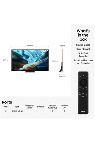 Samsung QE65S90HAEXXU 65" OLED Glare Free Vision AI Smart TV