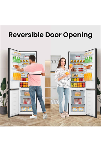 Hisense RB435N4BFE Black 59.5cm 70/30 Total No Frost Fridge Freezer