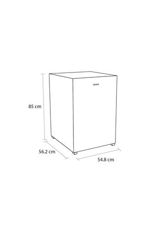 Sensis RFUCF01L54EW 54.8cm White Undercounter Larder Fridge