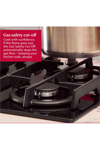NEFF N70 T26PIP4S0 59cm Black Built-In Gas Hob