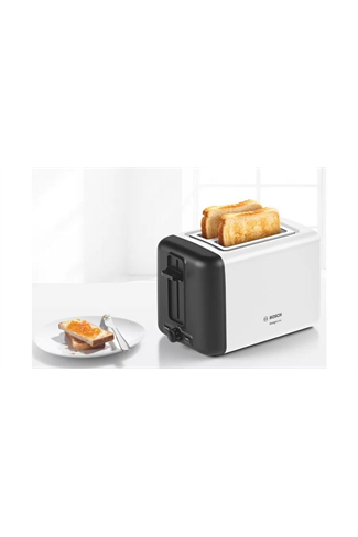 Bosch TAT3P421GB White 2 Slice Toaster