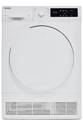 Sensis TDCF018BW White 8kg Condenser Tumble Dryer