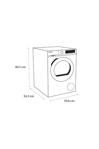 Sensis TDHF018A2W White 8kg Heat Pump Tumble Dryer