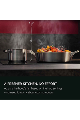 AEG TN64IA00XB 60cm 4 Zone Induction Hob with Hob2Hood Black