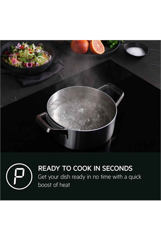 AEG TN64IA00XB 60cm 4 Zone Induction Hob with Hob2Hood Black