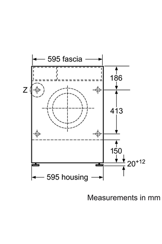 Siemens iQ300 WK14D322GB Integrated White 7kg/4kg 1350 Spin Washer Dryer