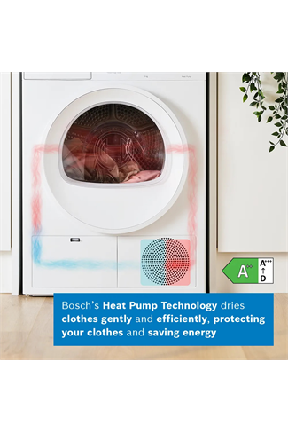 Bosch WTH85224GB White 8kg Heat Pump Tumble Dryer