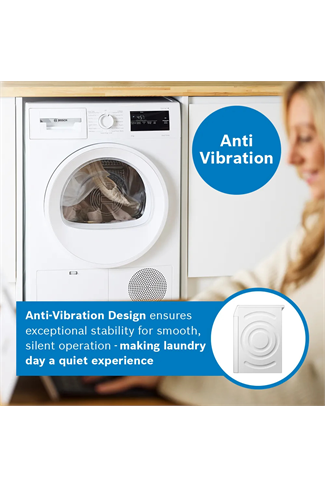 Bosch WTH85224GB White 8kg Heat Pump Tumble Dryer