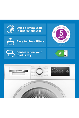 Bosch WTH85226GB White Series 4 8kg Heat Pump Tumble Dryer