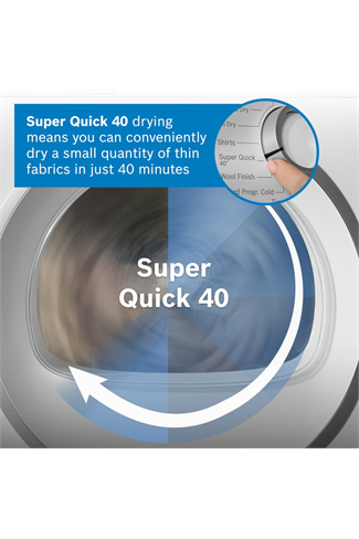 Bosch WTH85226GB White Series 4 8kg Heat Pump Tumble Dryer