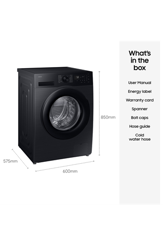 Samsung WW10FG5U34ABEU 10kg 1400 Spin Washing Machine - Black