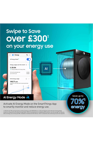 Samsung WW90CGC04DAEEU White 9kg 1400 Spin Washing Machine