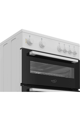 Zenith ZET605W 60cm Electric Cooker Ceramic Hob 69L White A Rated