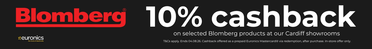 10% cashback Blomberg | In-store only